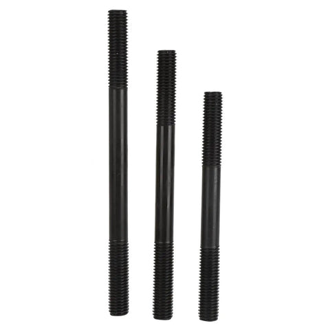58 Pcs T Slot Clamp Kit With Hardened Press Plates For Lathe And Milling Machines M14 rods showing black threaded extensions