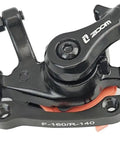 Universal Mechanical Disc Brake Set Built Tight For Sick Stopping Control On Mountain Road Folding Electric Bikes Front Rear Caliper System One Pair Black, black caliper side view.