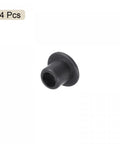 Flanged Sleeve Bearings 3mm Bore 4.6mm OD 5mm Length POM Oilless Bushings Black 4 Pieces Self Lubricating No Oil Needed