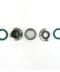 Heavy Duty Rear Shock Lower Needle Roller Bearing Oil Seal Kit For KX250F KX450F KLX450R Dirt Bike Keeps The Rig Smooth No Leak Build Tough For Track Riding Trail Use Suspension Works Tough With 920461151 Included. image of bearing and oil seals