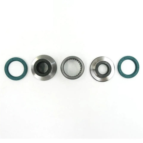 Ultimate High Performance Rear Shock Lower Needle Roller Bearing Oil Seal Kit For KX250F KX450F KLX450R To Keep Your Shocks Slingin Smooth With Zero Leaks While You Ride Hard Fast With Serious Street Cred And Pro Status Now. rear shock bearing and oil seal kit, steel and rubber