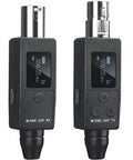 UHF Wireless XLR Microphone System with Plug On Transmitter and Receiver 48V Phantom Power for Dynamic or Condenser Mics