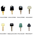 Image of 16 Key Heavy Equipment Ignition Keys Master Set For Excavators Loaders Forklifts Tractors And More Pro Grade Construction Machinery Key Kit For Operators Ready To Roll.