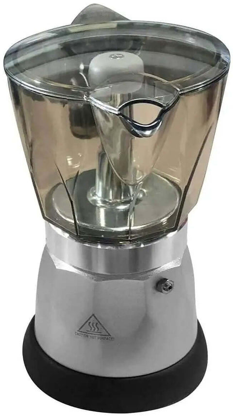 Black Espresso Coffee Maker With Transparent Carafe Brews 1 Or 3 Cups In About 5 Minutes With Auto Shut Off