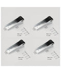 Heavy Duty Anti Sag Rollers For Wooden Garden Gates With Silent Ball Bearings And Floor Saving Pads Solid As A Rock Set Of Four showcased with screws.