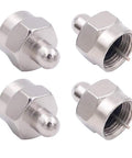 4 Pack 75 Ohm F Type Male Jack Plug Terminator Caps, Waterproof Dustproof Protective Covers For Unused Coax Ports On TV Satellite
