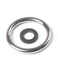 Chrome ring and black washer from Pre Rinse Sprayer For Commercial Sink Faucets With High Pressure 1.42 GPM, Chrome Finish, Heavy Duty Kitchen Sprayer