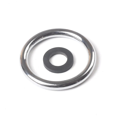 Chrome ring and black washer from Pre Rinse Sprayer For Commercial Sink Faucets With High Pressure 1.42 GPM, Chrome Finish, Heavy Duty Kitchen Sprayer