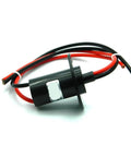 Pro Grade 30A Dual Channel Slip Ring Rotary Connector with black housing and red and black wires for stage lighting use