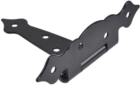 Premium Heavy Duty T Hinge For Barn Doors And Entry Gates Featuring Secure Left Or Right Turn Options Solid Steel Design with three holes for installation.