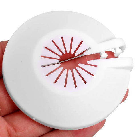 10 Pack Heavy Duty Plastic Fire Sprinkler Cover Plates Waterproof Escutcheon Ring Wall Mount Flange For Disc Heads Removable Or Nonremovable 2 48 In showing white sprinkler cover held in hand.