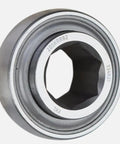 Heavy Duty 205KRRB2 Agricultural Splined Bearing With Seven Eighth Inch Hex Bore And 2.04 Outer Diameter close-up view.