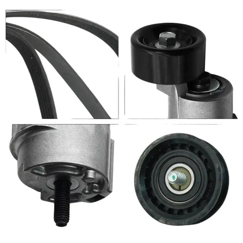 Top Rated Belt Tensioner And Idler Pulley Kit For 2.0 To 2.4 L4 Engines Years 2006-2015 Perfect Fit For Your Ride With OEM Quality Parts That Get You Back On The Road Fast, black belt tensioner and idler pulley kit