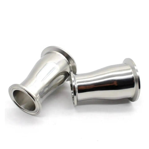 Hella Rugged SS304 Stainless Steel Tri Clamp Concentric Pipe Reducer With Zero Sweat Installation And Rapid Release Sanitary Ferrule For Home Brewing 45 By 32 Mm Size
