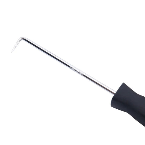 Close-up of a single plier from the 10 Piece Snap Ring Pliers Set For Internal And External Circlip Pliers Retaining Ring Pliers Quick Conversion Thumbscrew