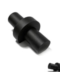 Black Cabinet Door Hinge Pin For 151059 MILSBO Pivot Joint Hardware Replacement, shown in side view