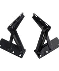 Legit Sturdy Sofa Bed Spring Hinges Featuring Slick 80 Degree Flip Mechanism For Effortless Cabinet Doors And Fold Up Couch Bases No Sweat Heavy Duty Furniture Hardware That Actually Holds Up Pair Of 2, black metal hinges with spring mechanism.