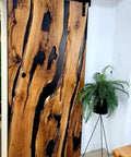 Live Edge Black Walnut Barn Door Handcrafted In Minnesota Made To Order One Of A Kind Custom Wood Sliding Door For Modern Rustic Homes