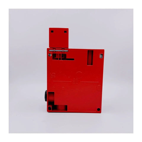 Rock Solid Industrial Safety Door Switch With Solenoid Guard Lock And Hardcore Interlock System Built For Heavy Use, red zinc body.