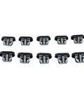 Hella Tight Fit Car Retainer Clips For Tesla Model 3 Side Door Skirt Molding Trim 10 Pack shown from the front.