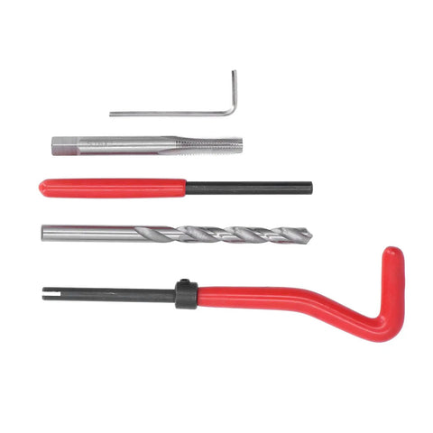 M10 X 1.25 Thread Repair Kit Pro Grade DIY Ready HSS Tap Set With Stainless Steel Inserts Drill Bit And Lug Breaker