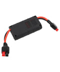 Built Tough RC Power Analyzer Watt Meter with crisp backlit readouts and 45A plugs, compact size with durable connectors.