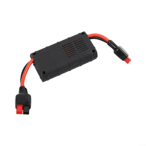 Built Tough RC Power Analyzer Watt Meter with crisp backlit readouts and 45A plugs, compact size with durable connectors.