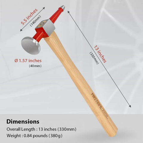 13 Inch Straight Point Pick Auto Body Hammer Featuring A Round Crown Face Built To Knock Out Dents Smooth Sheet Metal And Fix Bumps A Boss Tier Tool Every Pro Mechanic Swears By On The Shop Floor