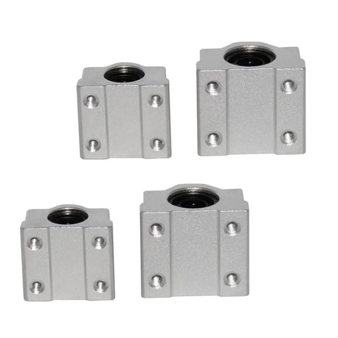 Heavy Duty SCS6UU Linear Motion Ball Bearing Slide Block Bushing with aluminum housing, four sizes for CNC and 3D printer mods