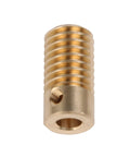 Brass Gear Wheel 0.5 Modulus 60T With 6mm Bore And 31x12mm Gear Shaft For Precision Small Drive Reducers Industrial Replacement Accessory For CNC Robotics And DIY Projects, side view