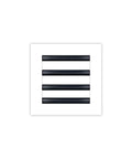 White 8x8 Modern AC Vent Cover With Decorative Linear Slot Diffuser For Ceiling, Wall And Floor, front view