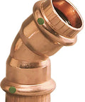 ProPress Copper Half Inch By Half Inch 45 Degree Elbow Fitting For Copper Plumbing Easy Install No Fuss Press Connection Leak Free Seal System Matched Tools Jaws