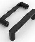 10 Pack Matte Black Kitchen Cabinet Pulls 3.75 Inch Hole Centers Modern Hardware For Cabinets Cupboards And Drawers Sleek Durable