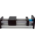 Beefy 50mm Wide Linear Guide Slide Table With SFU1204 Ball Screw, 200mm Travel, 57mm Opening, 2.2Nm Torque, 1605 1610 Leads, Nema 23 Stepper Compatible, Perfect For CNC Router And Milling Motion, front view