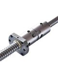 Top Notch High Precision CNC Ball Screw With Nut 1605 C5 360mm Travel Double Nut Machined Roller showing design detail