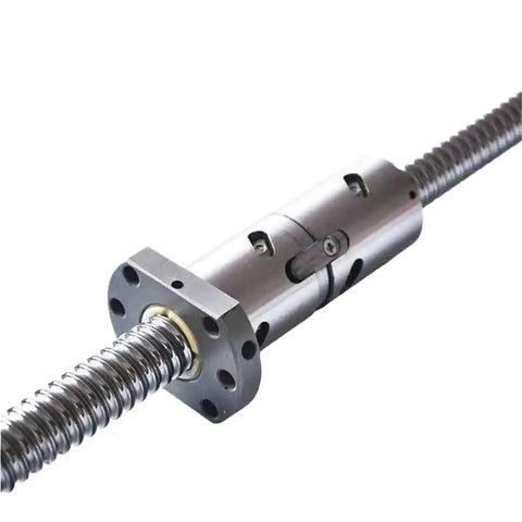 Top Notch High Precision CNC Ball Screw With Nut 1605 C5 360mm Travel Double Nut Machined Roller showing design detail