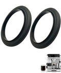 2 Pack Silicone Group Head Seals for Espresso Machines, Replacement Gasket Kit Compatible With ES601 ES701 Models, Durable Heat-Resistant Black