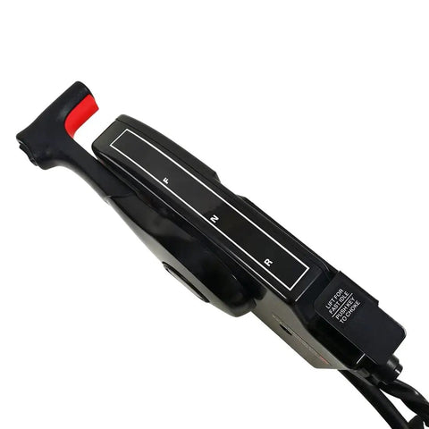 Side Mounted Remote Throttle Control Box For Outboard Engine 4 Stroke 14 Pin With 5 Meter Harness And Power Trim Switch Key Switch Included Black Durable Marine Grade Construction top view