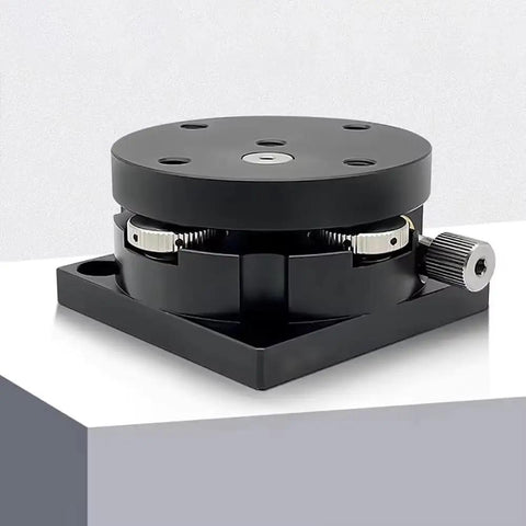 Manual Tilt And Rotation Precision Stage For Optical Experiments And Lab Alignment, Rotary Positioning Platform With Fine Tilt Adjustment
