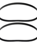 Replacement Conveyor Belt For Bread Makers 164 Teeth 492mm Perimeter Durable Rubber Drive Belt For Home Baker Kitchen Appliance Repair And Maintenance Today, two black belts