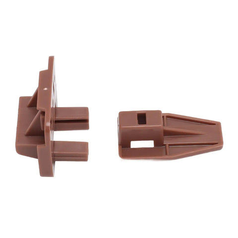 Drawer Track Guide and Glides Set for Smooth Installations Durable Plastic Includes Screws 10 Sets for DIY Furniture Easy Fit