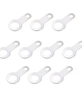 Soldering Lug Plate Ring Terminal For PCB Wiring 12x6x3.2mm Solid Wire Connection For Power Cables Ideal For Machinery Electrical Power Railway