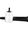 Dual Head Sheet Metal Cutter Nibbler Drill Attachment with Alloy Body, 360 Degree Adjustable Cutting Direction