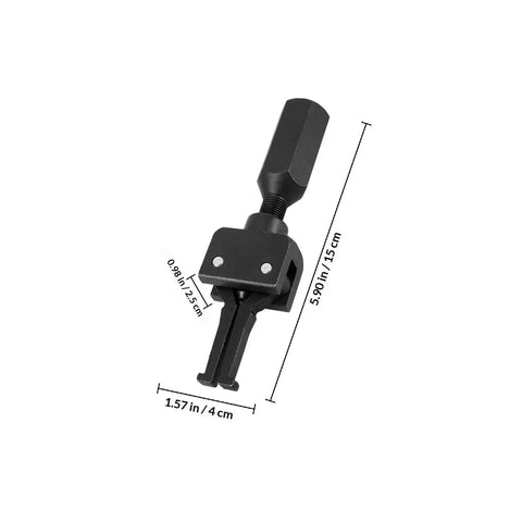 Kickass Lightweight Steel Bearing Puller Tool Smooth No Fuss Hub Extractor with dimensions and heavy duty build for mechanics.