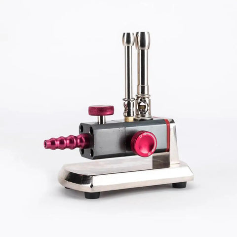 Rotatable Bottled Gas Bunsen Burner For Dental Lab Pros And Home Lab Enthusiasts, Adjustable 30 Degree Tilt, Dual Control System