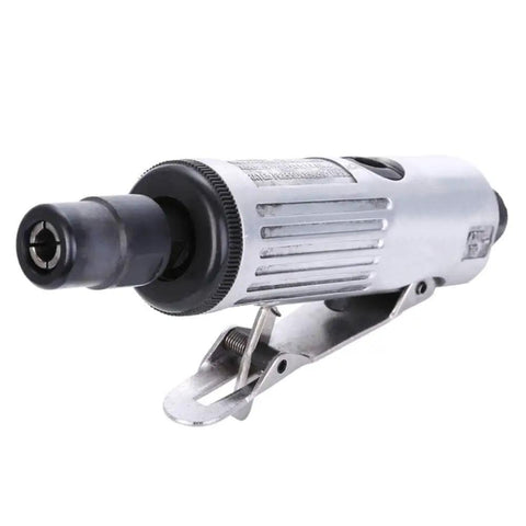 Heavy Hitter Mini Air Die Grinder Delivering Killer 25000 Rpm compact tool with straight exhaust for tight spot polishing.