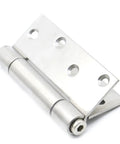 Slick Stainless Steel Door Hinges With Ball Bearing And Built In Dampers For A No Squeak Quiet Close 4 Inch Spring Hinge