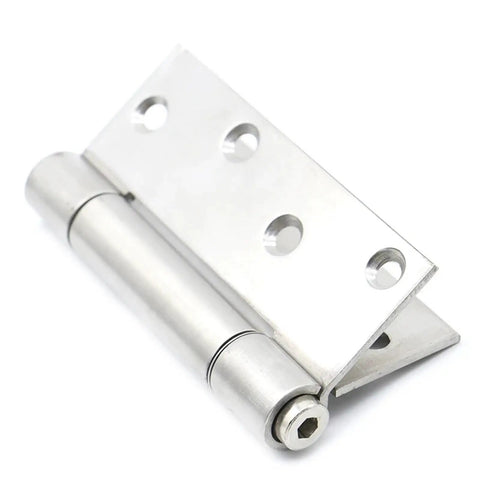 Heavy Duty Stainless Steel Door Hinges 4 Inch 2 Pack With Single And Double Spring Rebound Design for Commercial Doors and Cafe