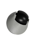 Front caster wheel with gray plastic housing and black wheel for Roborock vacuum cleaners
