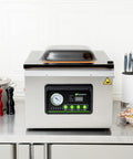 Pro Grade Chamber Vacuum Sealer Packs A Solid Punch With Sturdy 16 Inch Seal Bar And Whisper Quiet Motor on kitchen counter